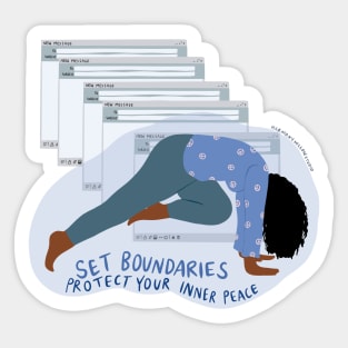 Set boundaries Sticker